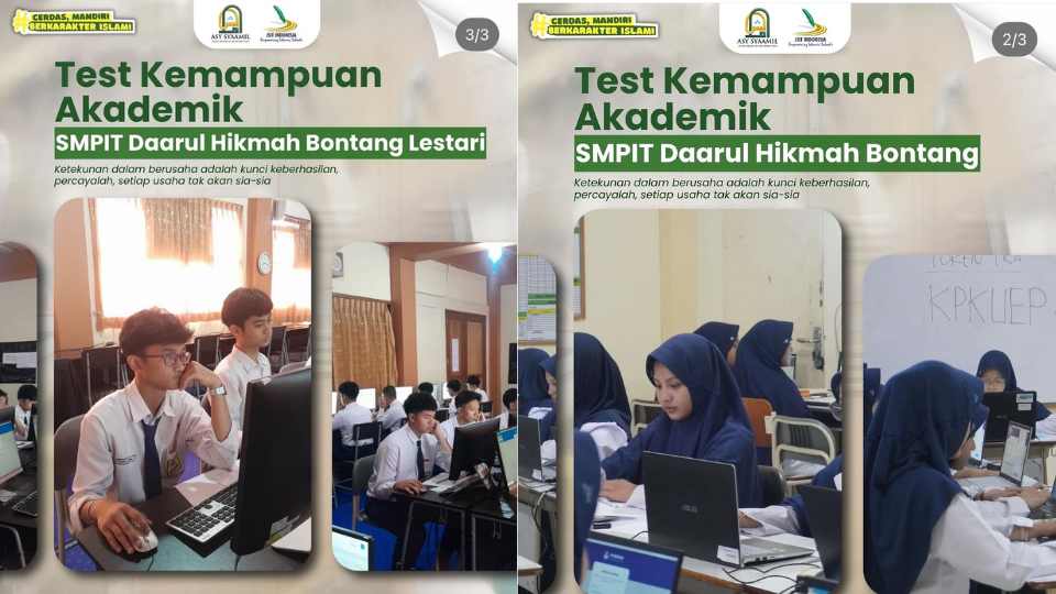 Ukur Kesiapan Akademik, SMPIT Daarul Hikmah Melaksanakan Tes Kemampuan Akademik dari Kemendikdasmen